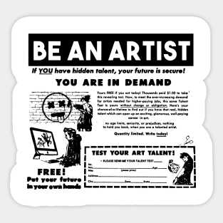 Be an artist Sticker